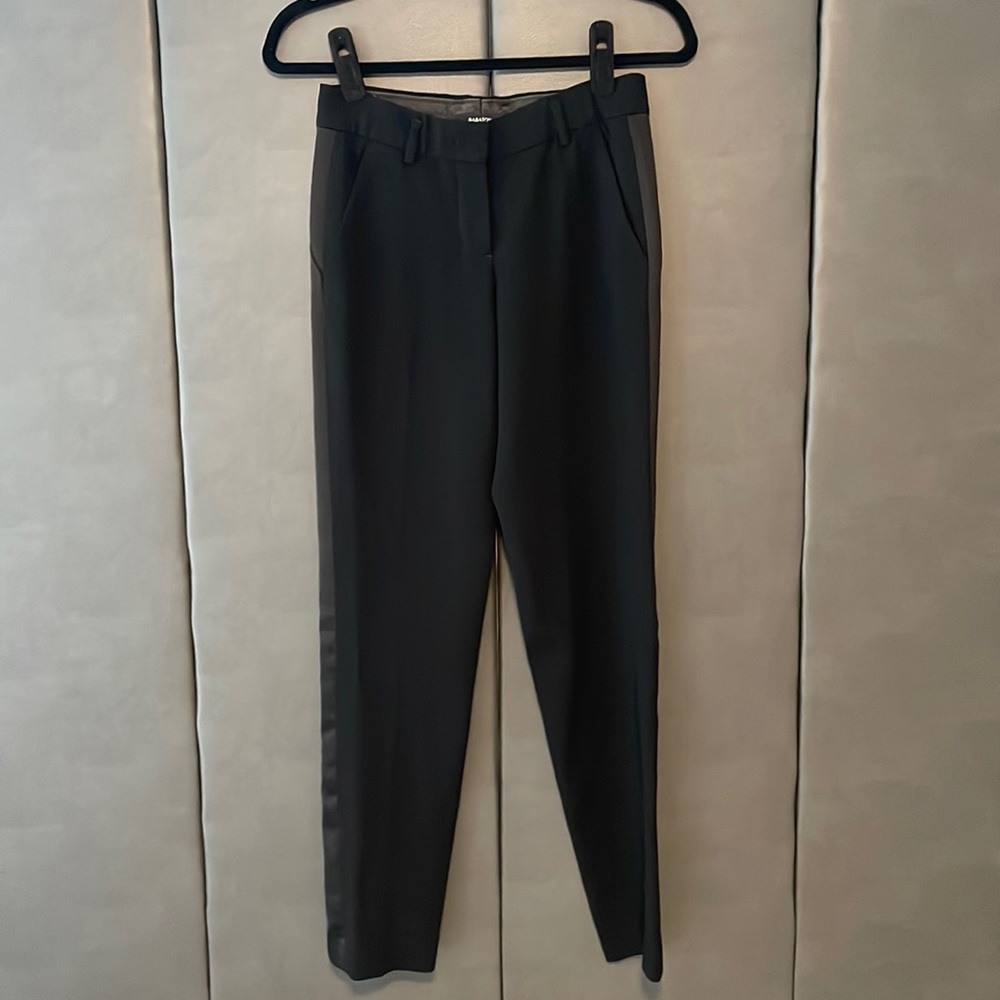 Babaton Dress Pants with Satin Side Strip - Black